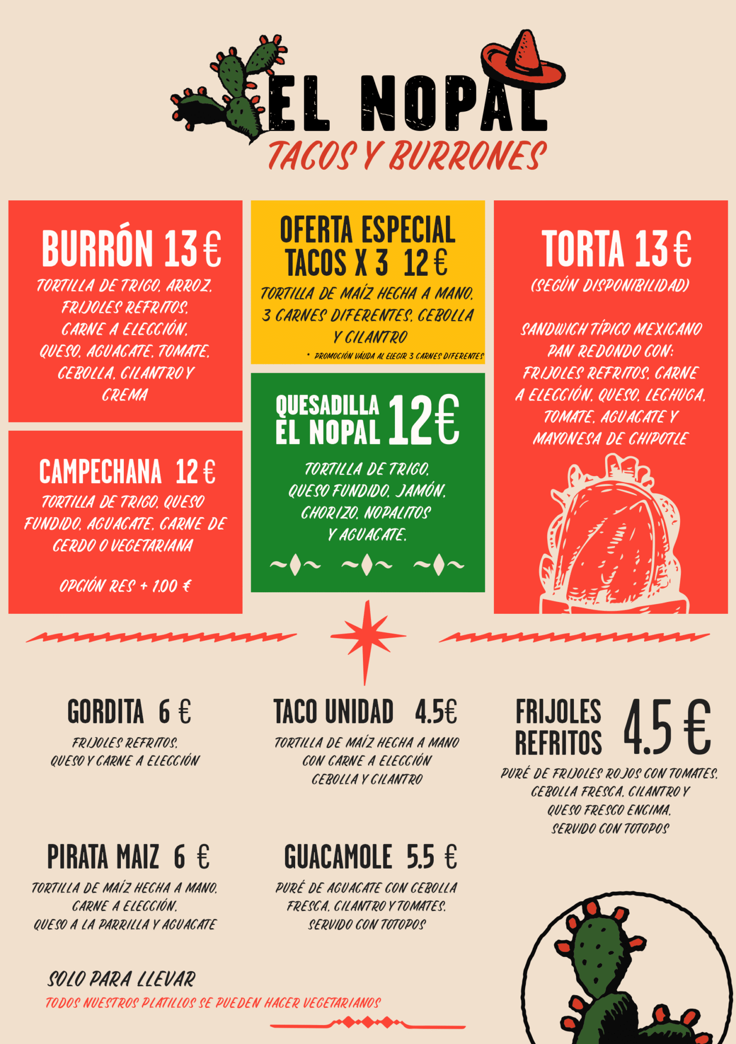 menu espaÑol canal