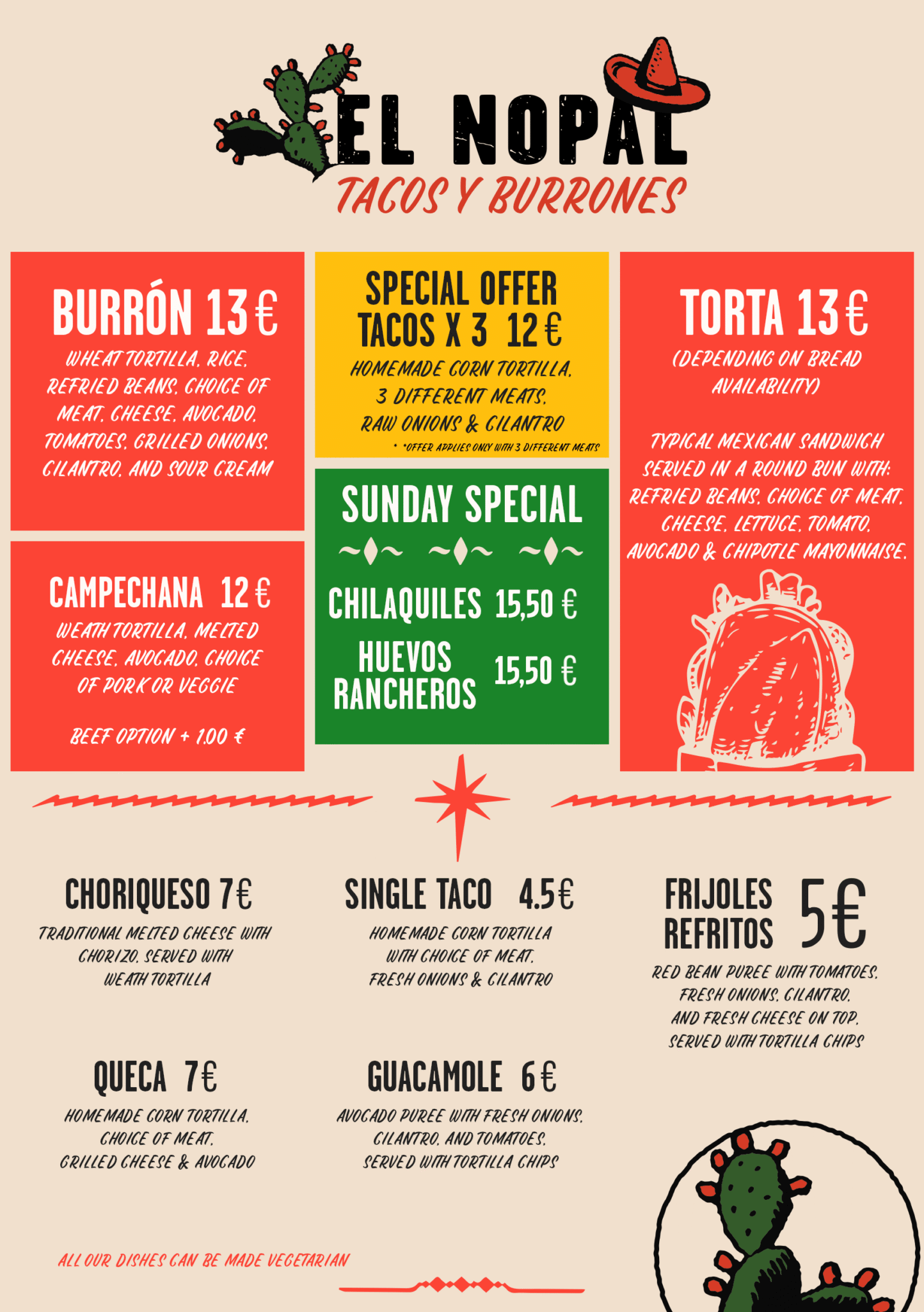 menu ingles pigalle
